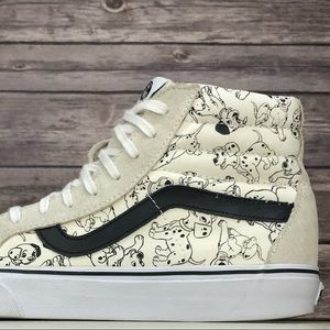 Vans Disney 101 Dalmatians Hight Top Shoes, Mens 8.5